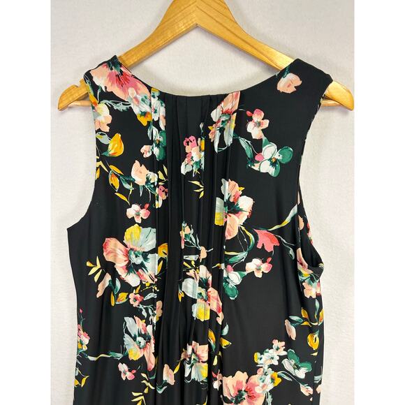 Woman's Perceptions New York Black Floral Shift Dress. - Size 12 Semi Formal - Picture 8 of 11
